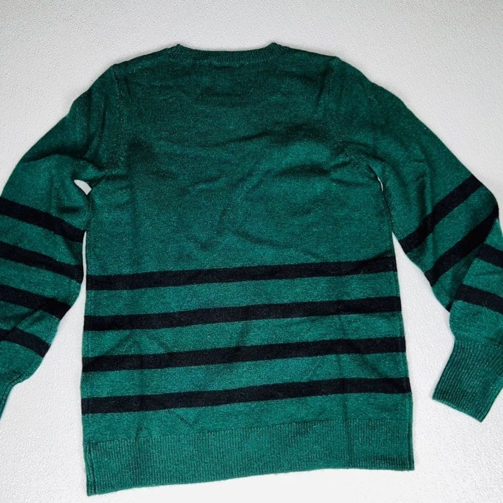 Michael Kors Womens Striped Pullover Sweater Green Size S NWT - Picture 10 of 11
